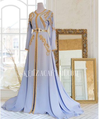 light blue kaftan dress authentic luxury kaftan