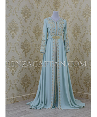 mint green Kaftan Dress Alma By KENZA