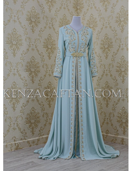 mint green Kaftan Dress Alma By KENZA