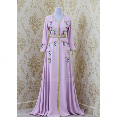 Caftan mauve top clair