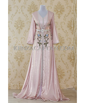 pink kaftan dress