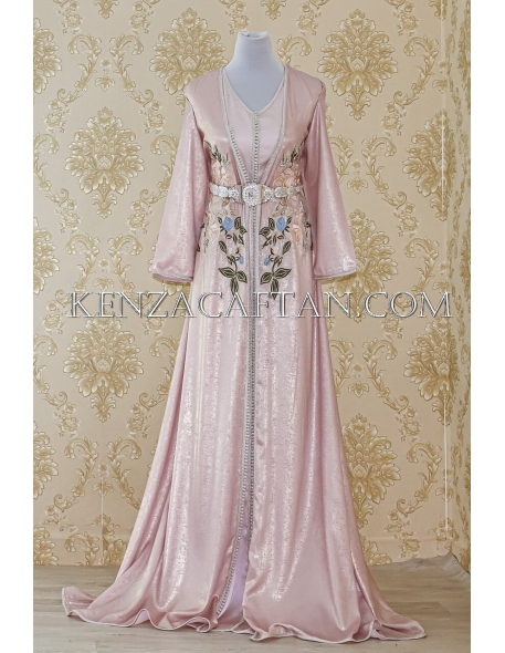 pink kaftan dress