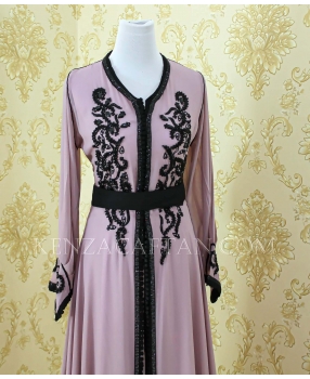 Old pink kaftan dress luxury moroccan kaftan