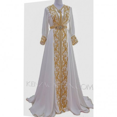 caftan mariage caftan marocain blanc