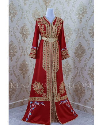 red Luxury Kaftan dress