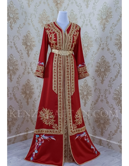 red Luxury Kaftan dress