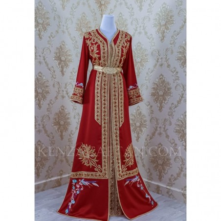 red Luxury Kaftan dress