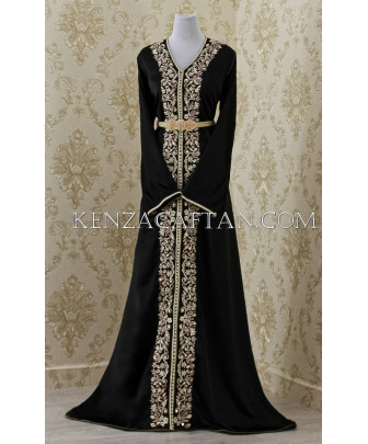 Black Kaftan Dress Jamila - 1