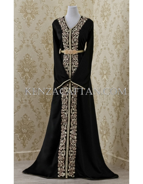 Black Kaftan Dress Jamila - 1