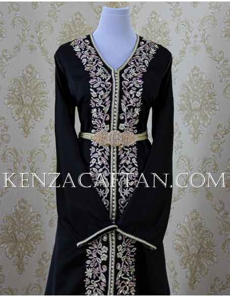 Black Kaftan Dress Jamila - 2