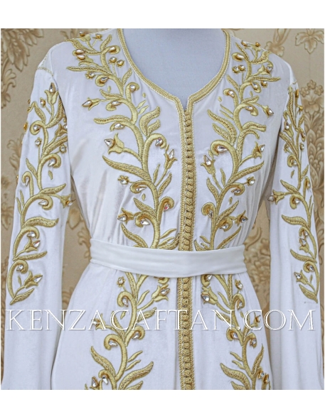 Kaftan Dress Fatima (white) - 1