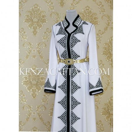 Whete Kaftan dress Ritej - 1