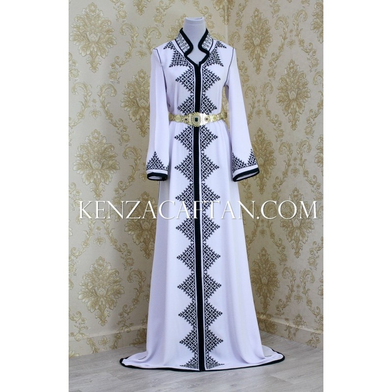 Whete Kaftan dress Ritej - 2