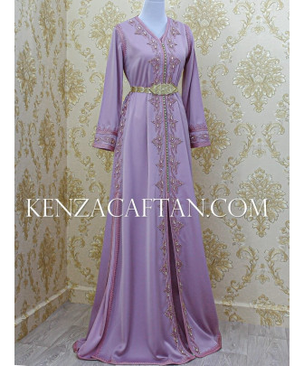 caftan violet haute de gamme - caftan violet haute de gamme