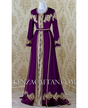 violet mauve kaftan dress arabic dress