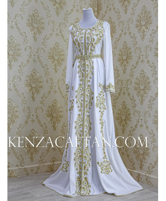 Caftan Rania - caftan mariage blanc ✅ sur mesure by Kenza