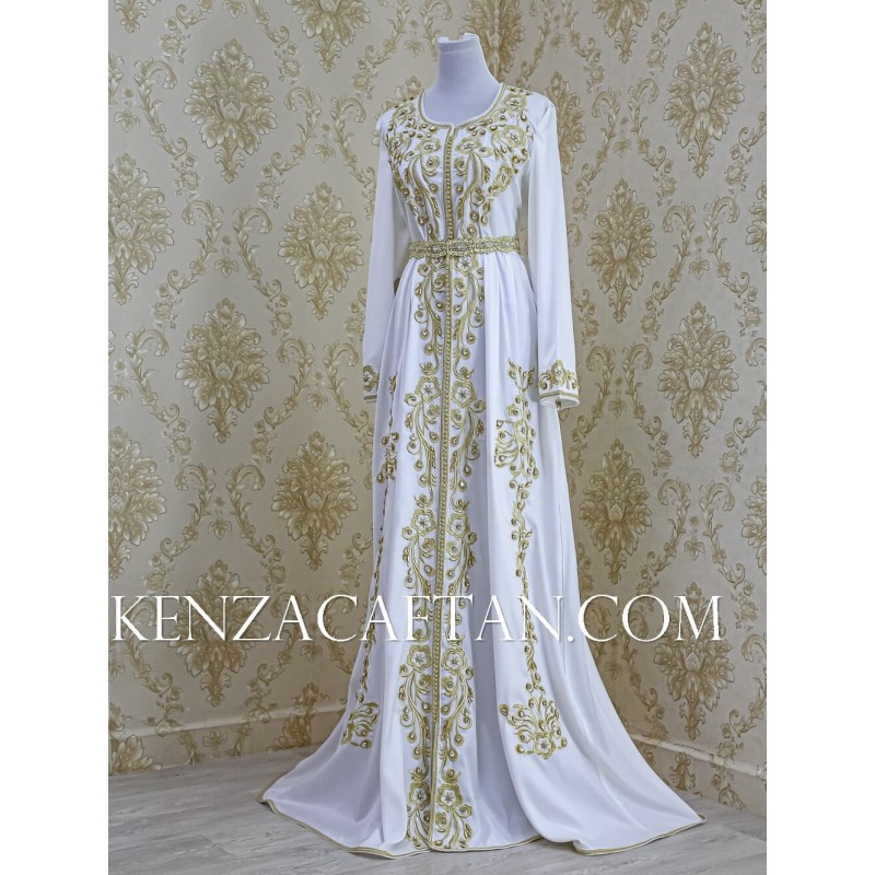 Caftan Rania - caftan mariage blanc ✅ sur mesure by Kenza