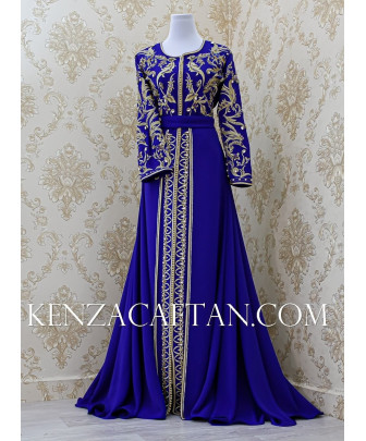 Takchita Toucha - caftan vente en ligne Caftan bleu roi by KENZA