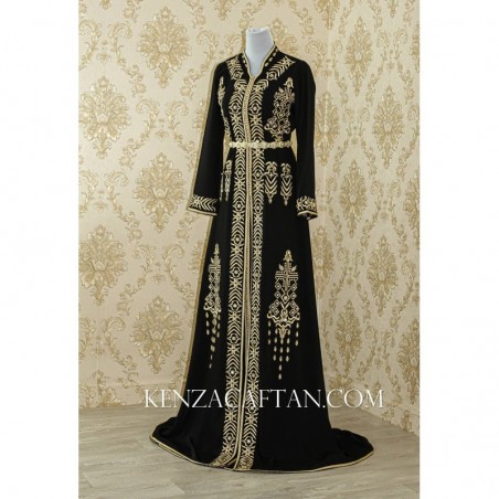 Takchita Hafssa - Takchita a vendre Caftan noir Takchita by KENZA