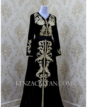 Wedding Gown Caftan Kaftan DressTackchita Abaya Moroccan Middle East handmade 