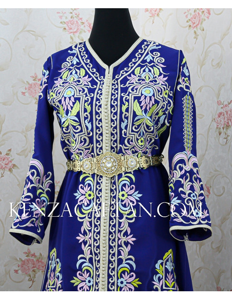 copy of Moroccan Kaftan dress Magenta - 1