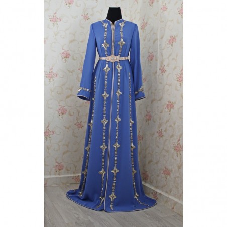 Caftan bleu clair deals