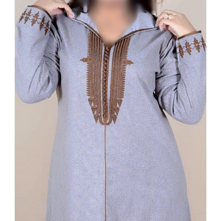 Brown Moroccan djellaba