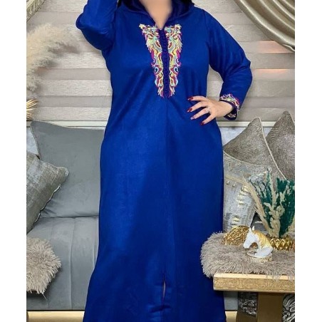 Djellaba femme bleu royal - djellaba femme bleu royal