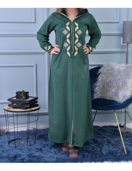 Djellaba femme en vert - djellaba femme turquoise