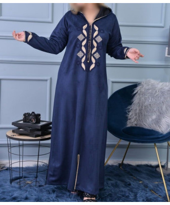 Djellaba femme Bleu marine - Djellaba femme Bleu marine