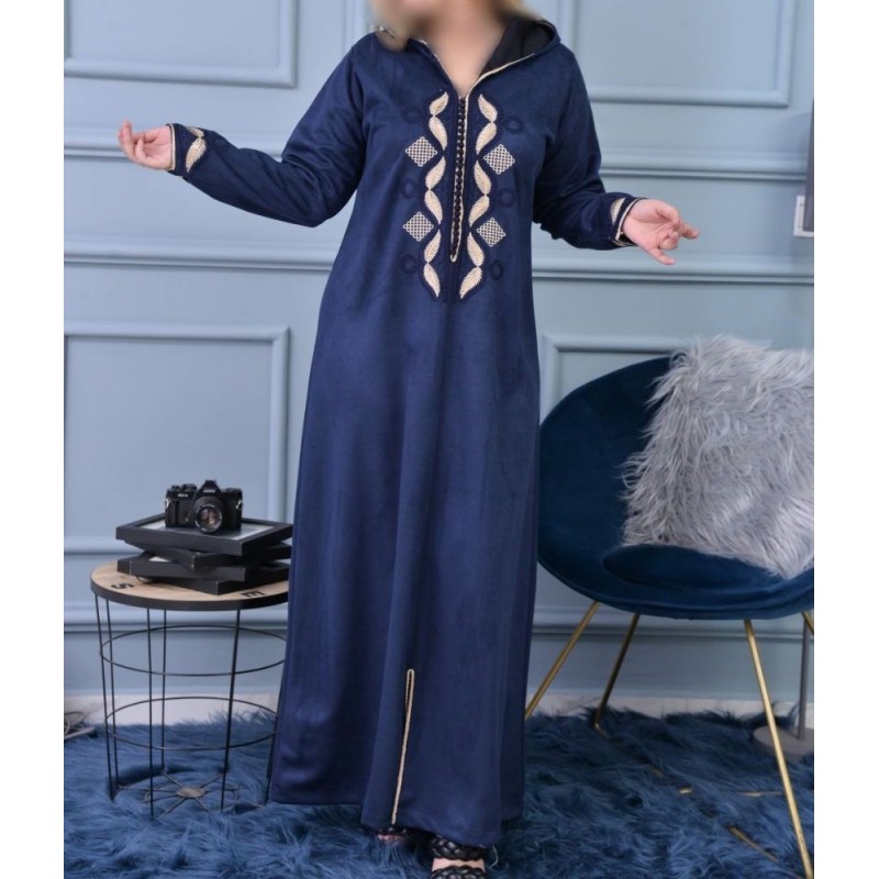 Djellaba femme Bleu marine - Djellaba femme Bleu marine