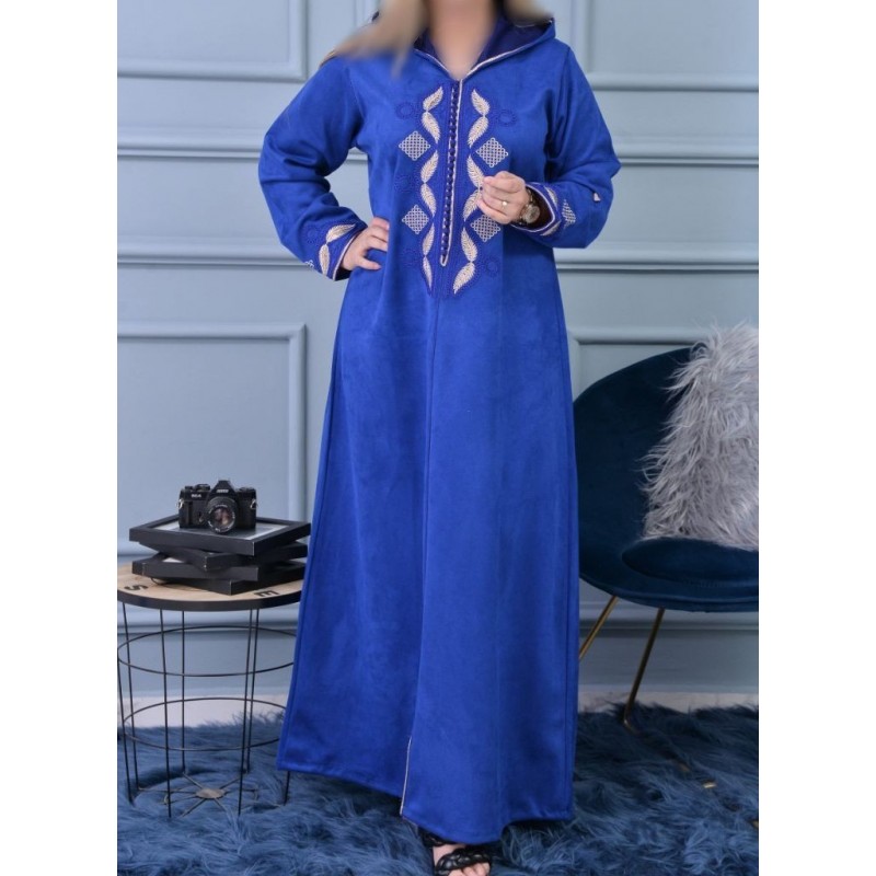 Djellaba femme Bleu royal - Djellaba femme Bleu royal