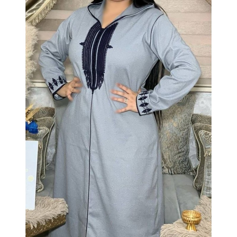 Djellaba gris 2019 sales