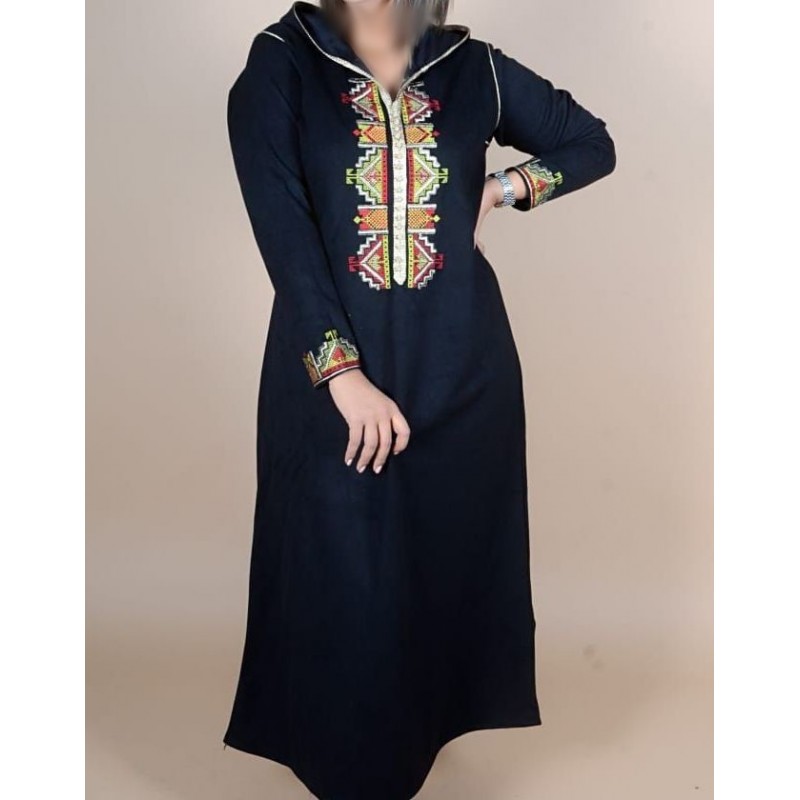 Djellaba femme bleu marine - Djellaba femme bleu marine