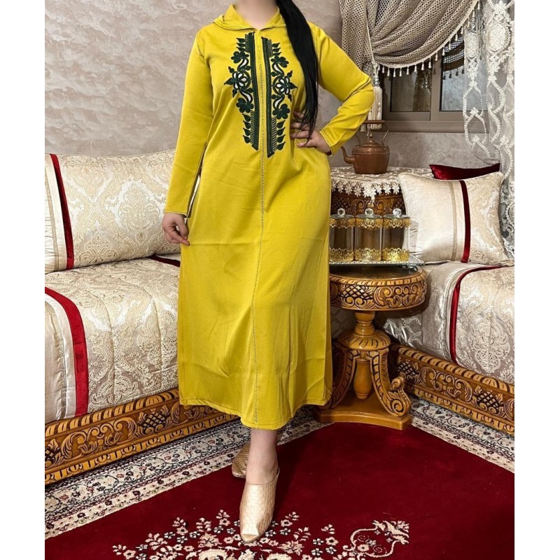 Djellaba jaune deals