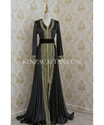 Caftan noir velour online