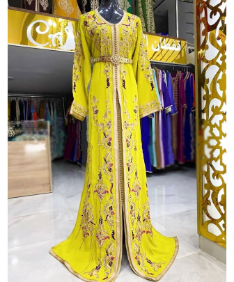 caftan jaune - Caftan rouge