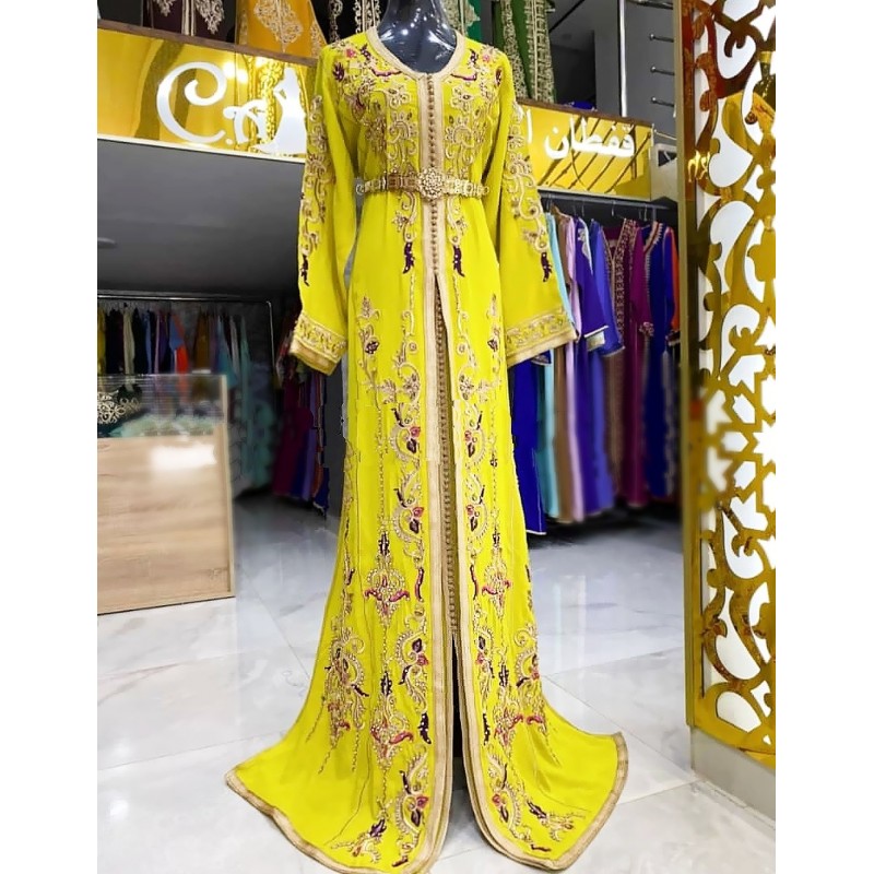 caftan jaune - Caftan rouge