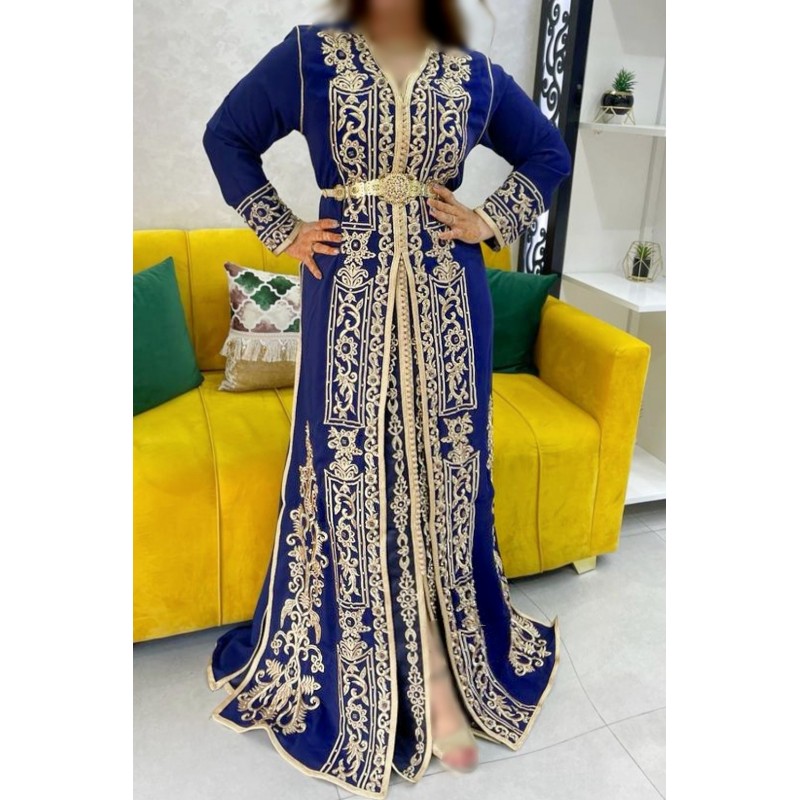 caftan moderne - Caftan bleu