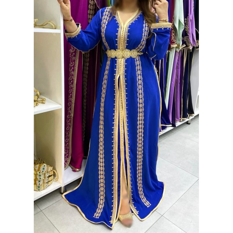 caftan bleu