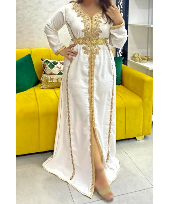 robe caftan blanc - robe caftan blanc