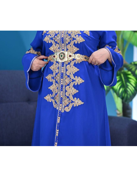 copy of bleu kaftan dress - 2