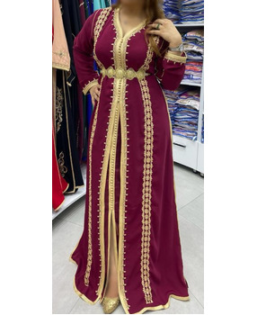 copy of authentic blue kaftan dress - 1