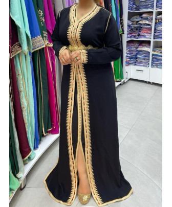 authentic blue kaftan dress - 1