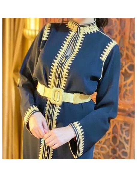 copy of authentic blue kaftan dress - 1