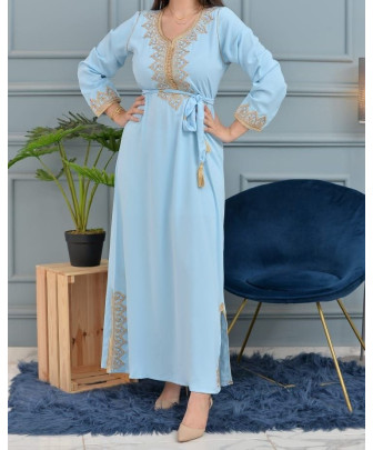 sky blue kaftan - 1