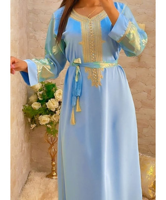 sky blue kaftan - 1