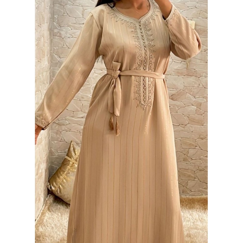 beige kaftan - 1