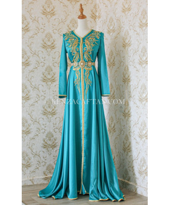 Caftan vert et doré - Caftan vert et doré