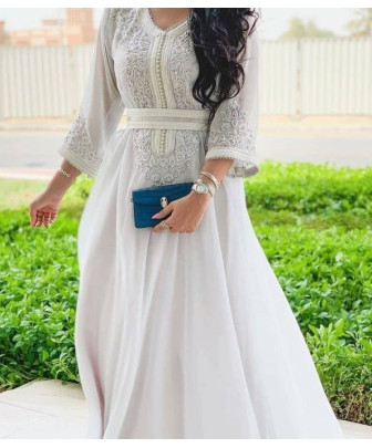 caftan marocain blanc /caftan mariage